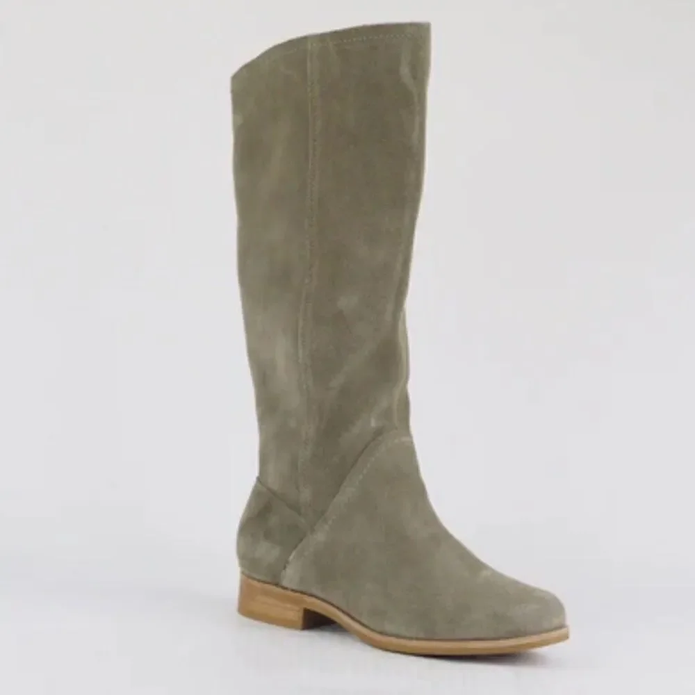 Womens Timberland Rangeley 8124R Light Olive Leather Pull On Tall Boots size 5.5